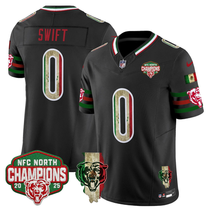 CHI Mexico NFC North Champions 2025 Patch Limited Jersey - Stitched