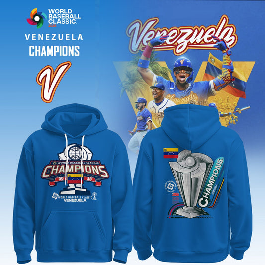 World Baseball Classic x Venezuela Champions Limited Edition 2026 Hoodie Blue Navy