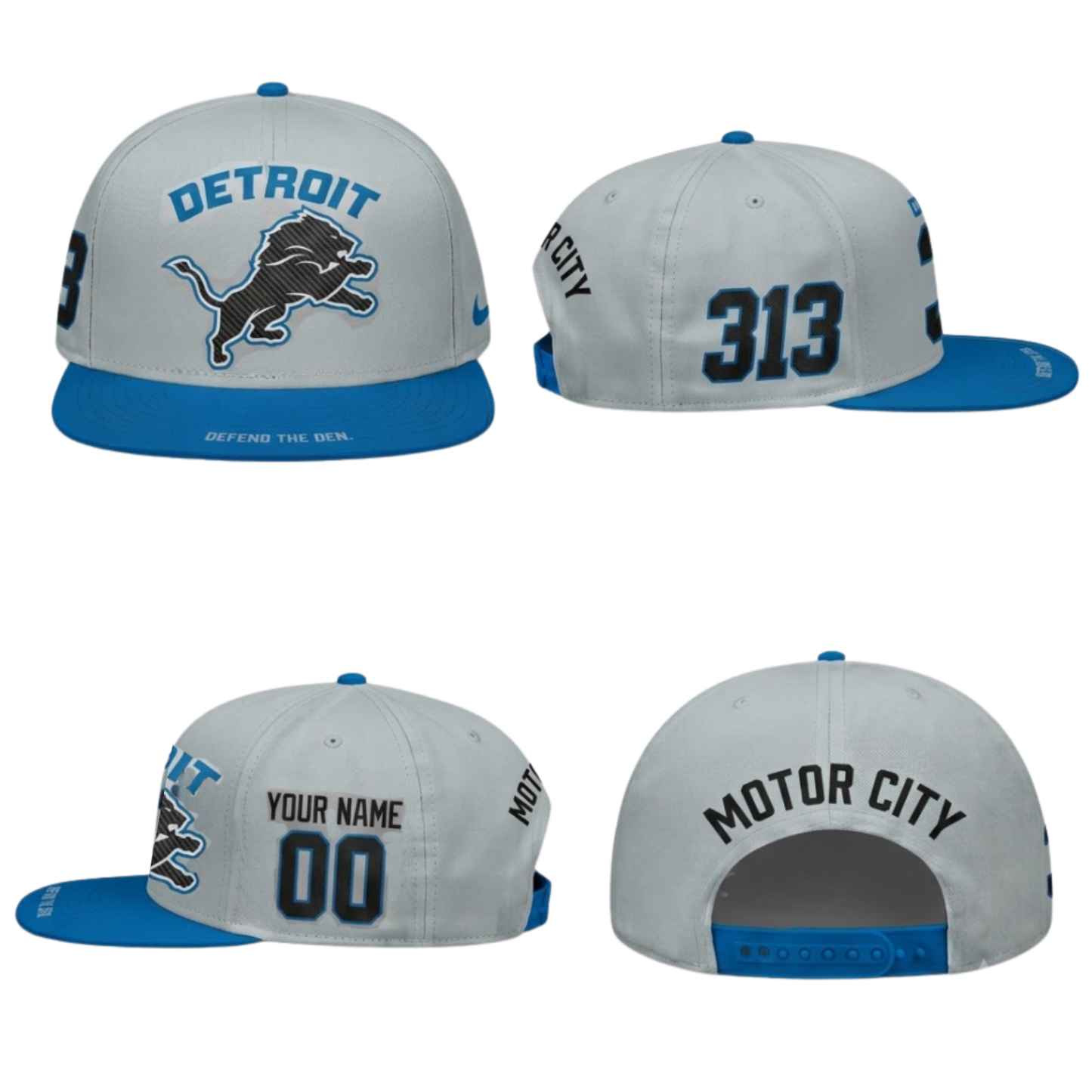 DET 2026 Rivalries Edition Personalized Snapback Cap - Printed