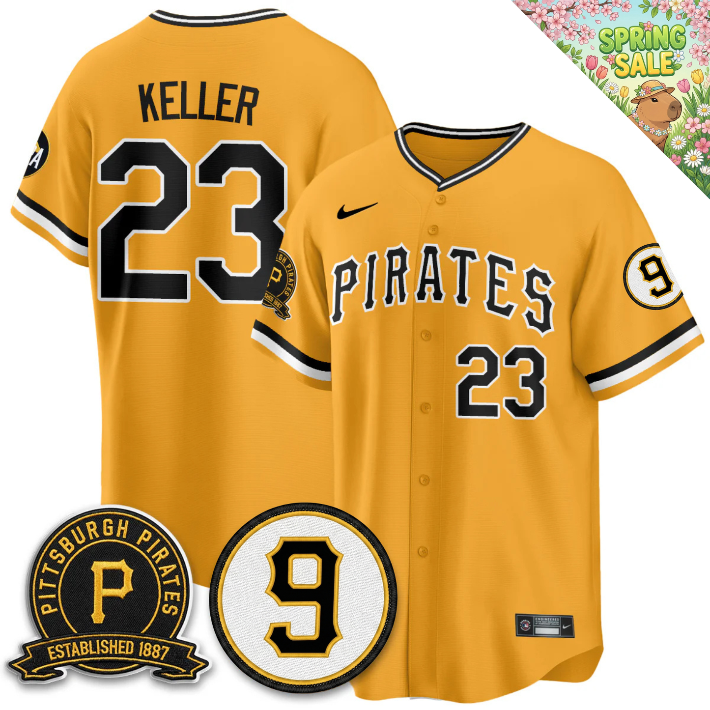 PIT Memories Vapor Limited Jersey - Bill Mazeroski & EST 1887 Patch - All Stitched