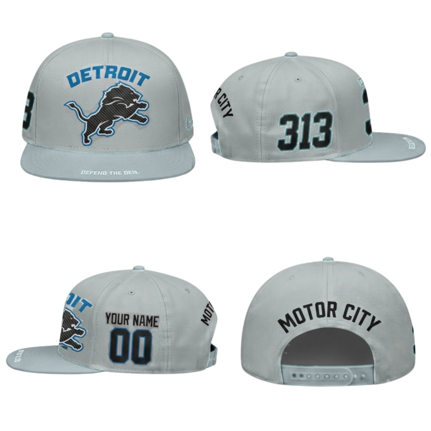 DET 2026 Rivalries Edition Personalized Snapback Cap - Printed