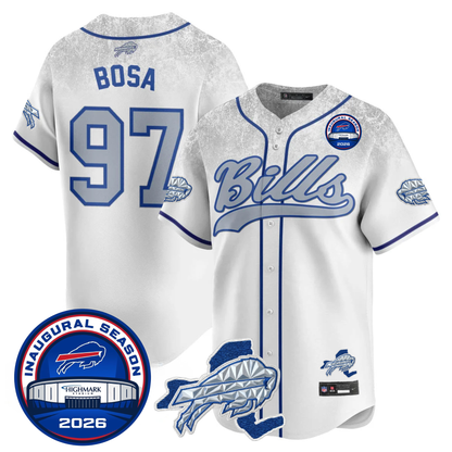 BUF 2025 Inaugural Season Patch Vapor Baseball Jersey - Stitched