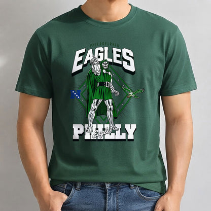 Philadelphia Eagles x Green Cape Villain Edition One Side Printed T-Shirt
