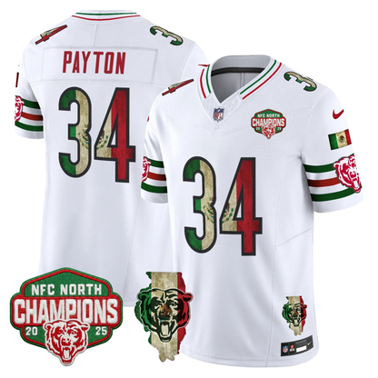 CHI Mexico NFC North Champions 2025 Patch Limited Jersey - Stitched