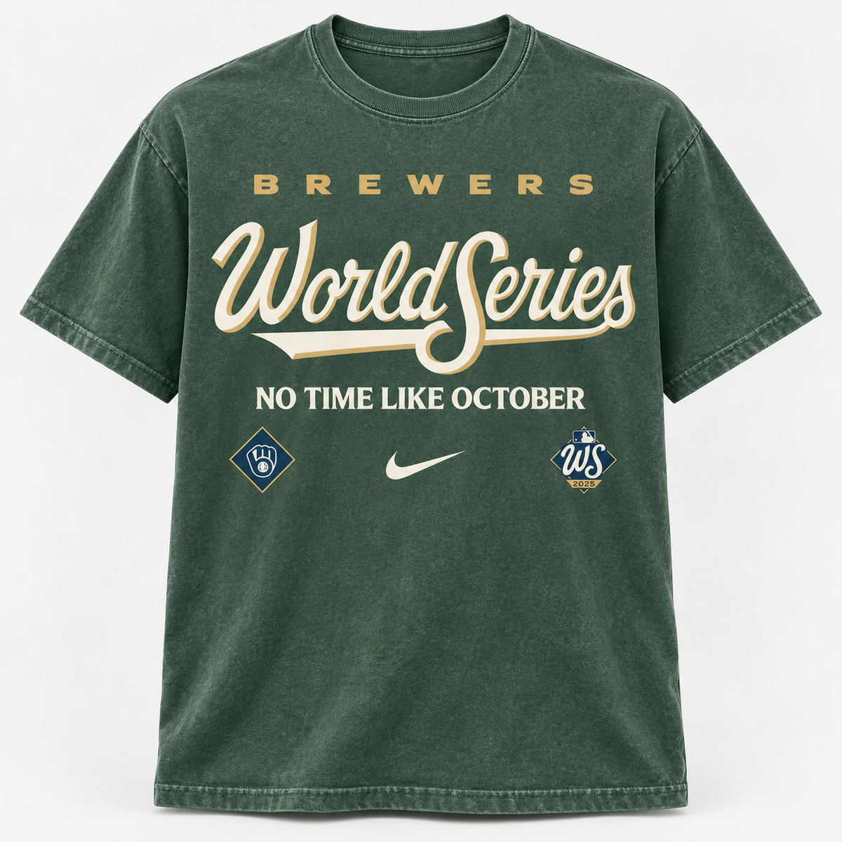 Milwaukee Brewers 2026 World Series Washed T-Shirt - Printed