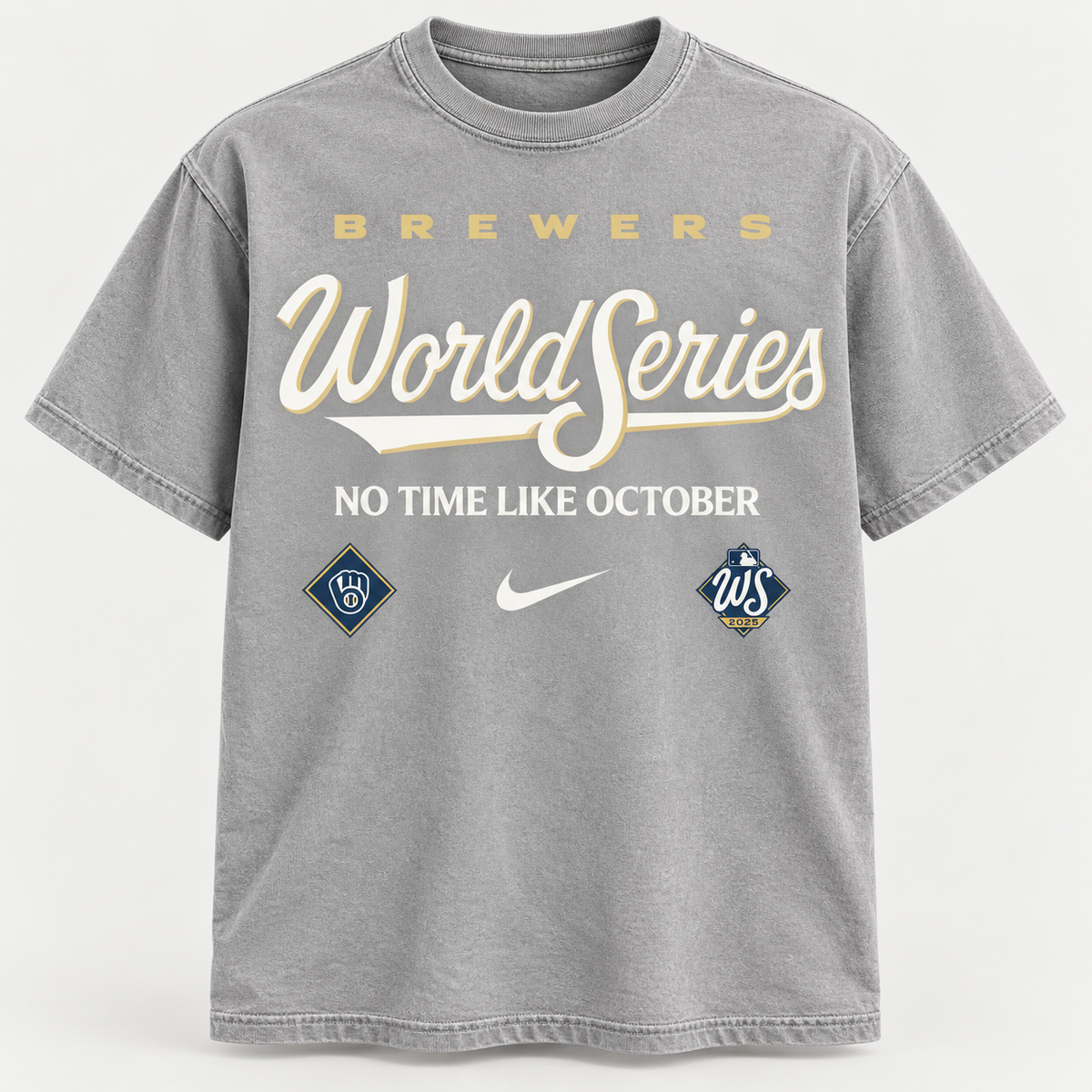 Milwaukee Brewers 2026 World Series Washed T-Shirt - Printed