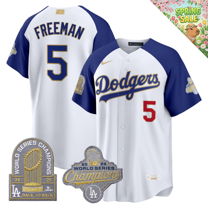 LAD "Gold Collection" Premier Limited Jersey - 9X World Series Champions - All Stitched
