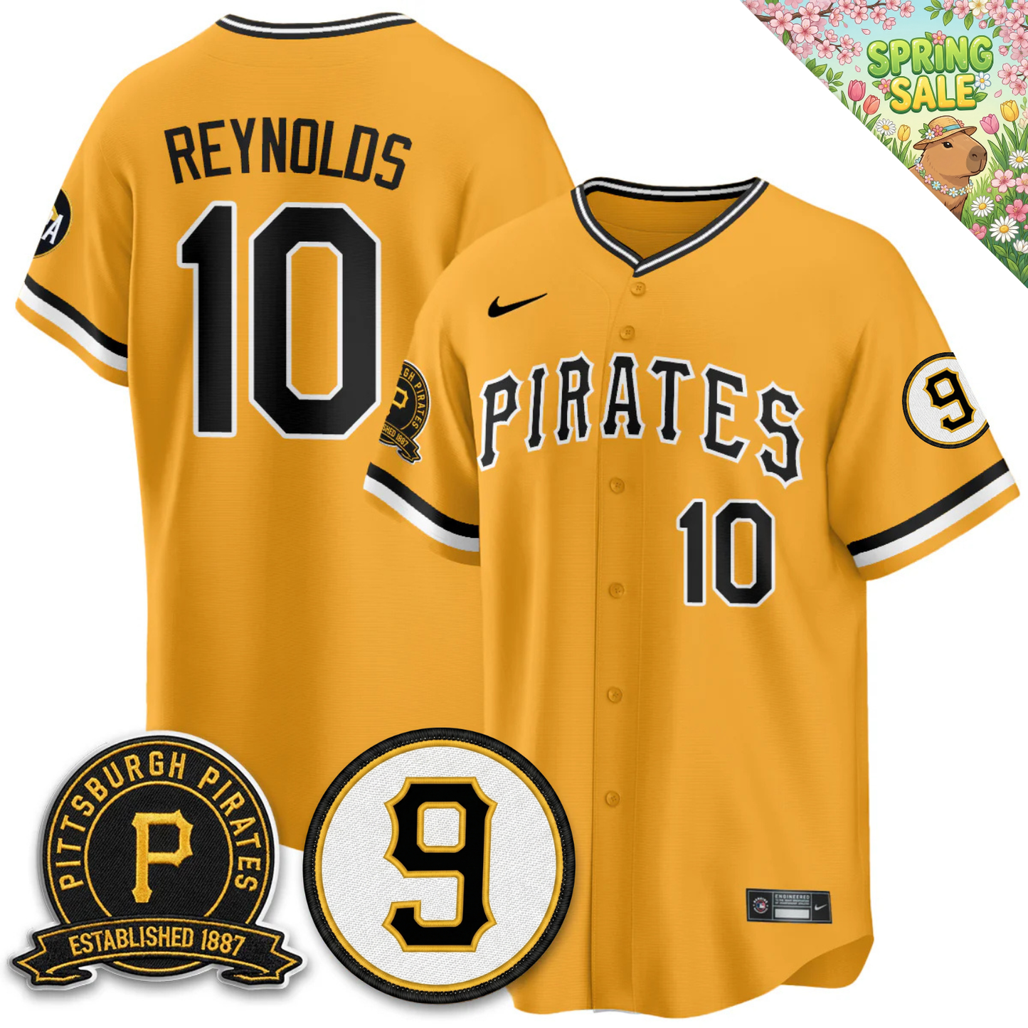 PIT Memories Vapor Limited Jersey - Bill Mazeroski & EST 1887 Patch - All Stitched
