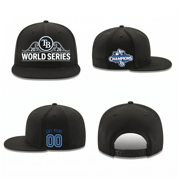 TBR American League Champions Personalized Snapback Cap - Printed V1