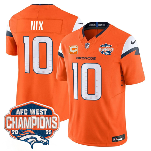 DEN AFC West Champions Patch Vapor Limited Jersey V2 - Stitched