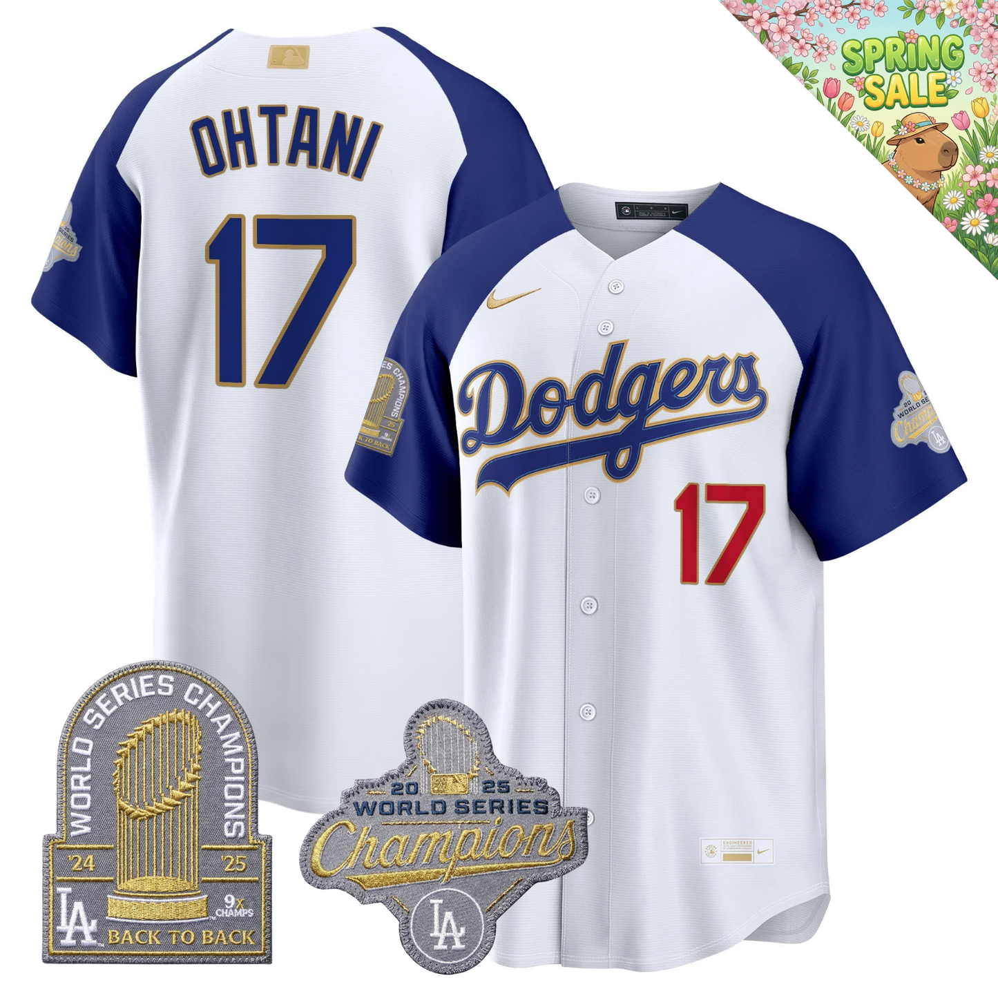 LAD "Gold Collection" Premier Limited Jersey - 9X World Series Champions - All Stitched