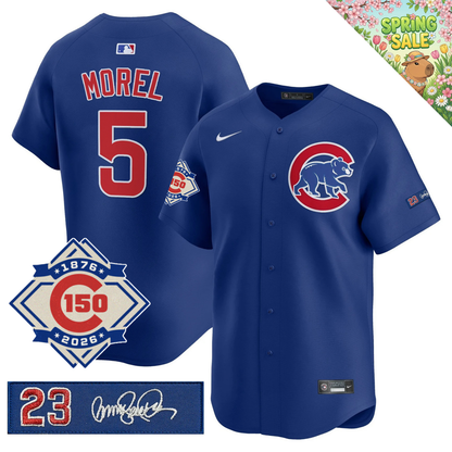 CHC 150th Anniversary & 'Ryne Sandberg Tribute' Patch Vapor Premier Limited Jersey - All Stitched