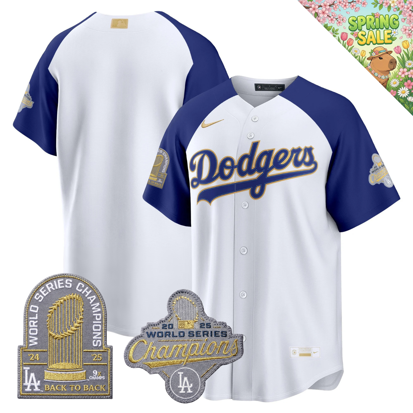 LAD "Gold Collection" Premier Limited Jersey - 9X World Series Champions - All Stitched