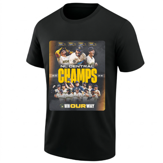 MIL 2026 NL CENTRAL CHAMPS One Side T-Shirt - Printed V5