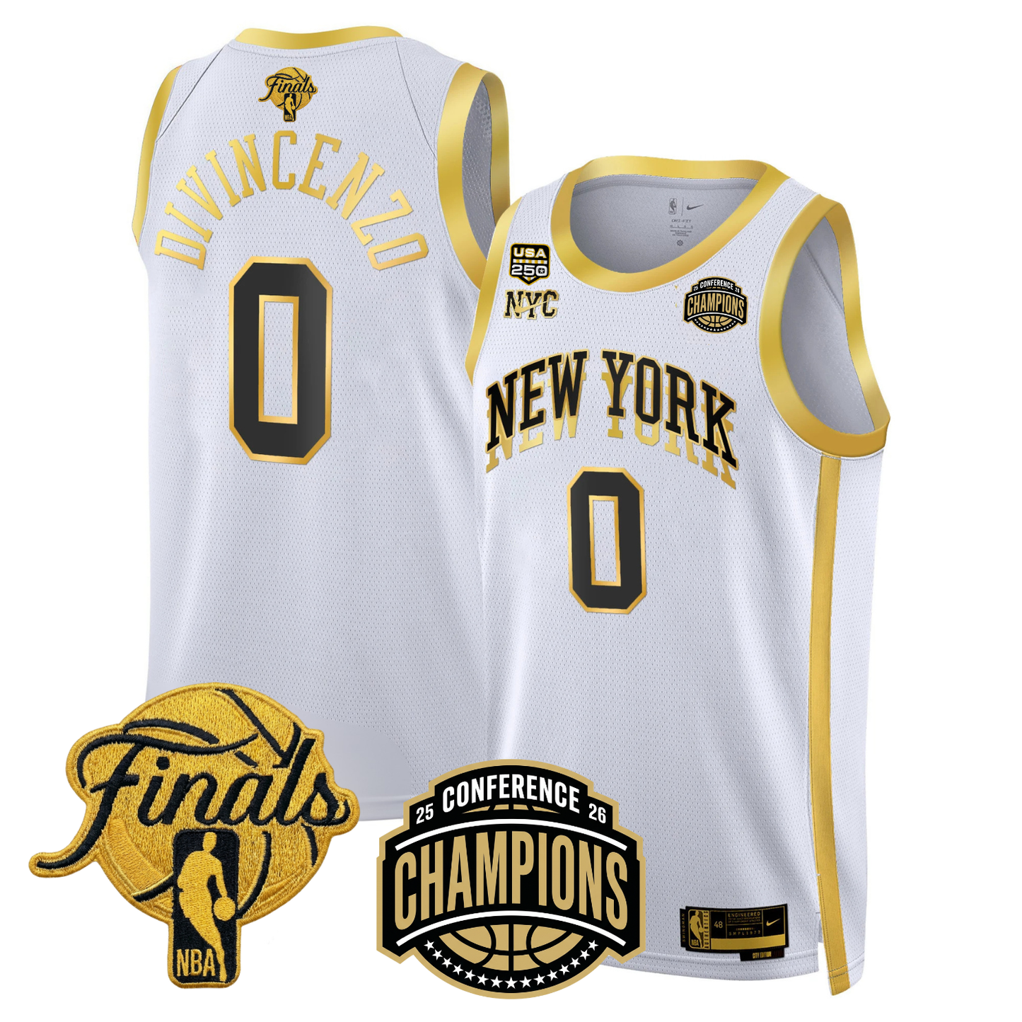 NYK 2026 Finals Limited Gold Jersey V2 - All Stitched