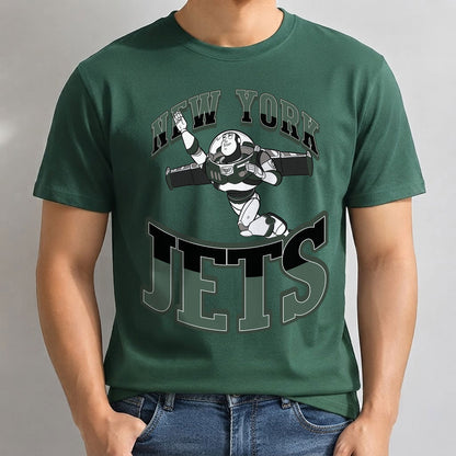 New York Jets x Gang Green Edition One Side Printed T-Shirt
