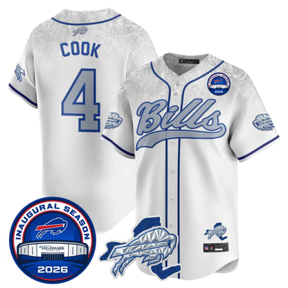 BUF 2025 Inaugural Season Patch Vapor Baseball Jersey - Stitched