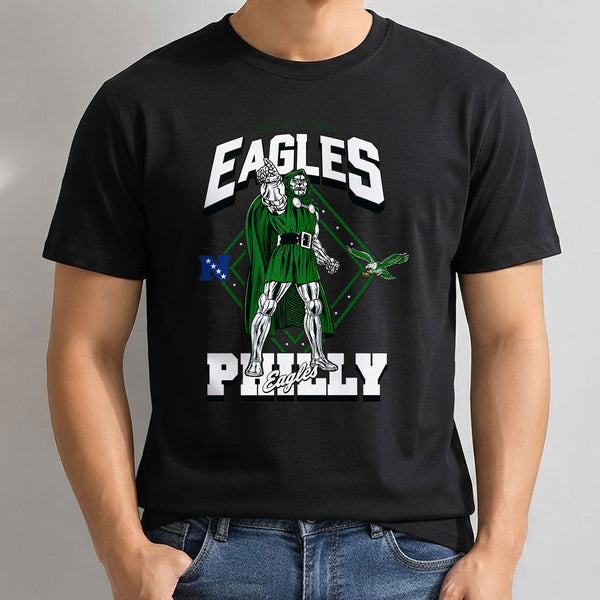 Philadelphia Eagles x Green Cape Villain Edition One Side Printed T-Shirt