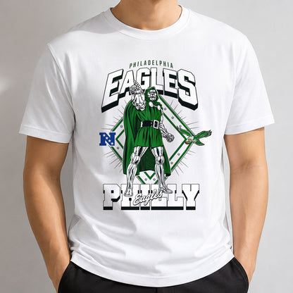 Philadelphia Eagles x Green Cape Villain Edition One Side Printed T-Shirt