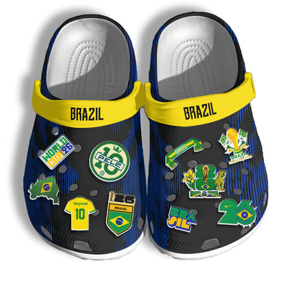 Brazil Clogs WC2026 Black - Charms Gift Set