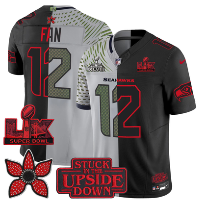 SEA 'Upside Down Edition' 2X Champs Patches Vapor Limited Jersey - Stitched