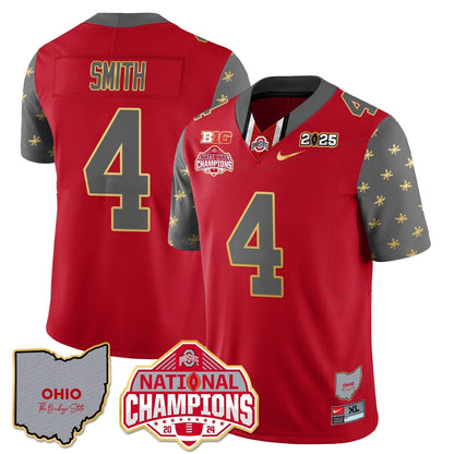 OSU 2025 CFP Patch - National Champions Gold Jersey - All Stitched