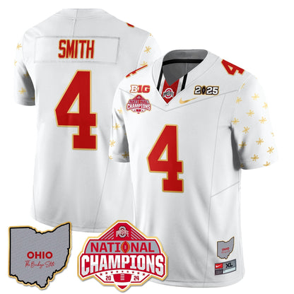 OSU 2025 CFP Patch - National Champions Gold Jersey - All Stitched