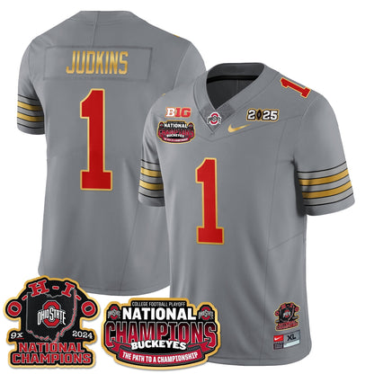 OSU 'Heritage Stripe' 2025 CFP Patch - National Champions Jersey N9 - All Stitched