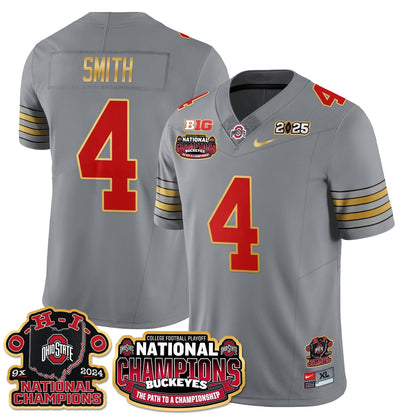 OSU 'Heritage Stripe' 2025 CFP Patch - National Champions Jersey N9 - All Stitched