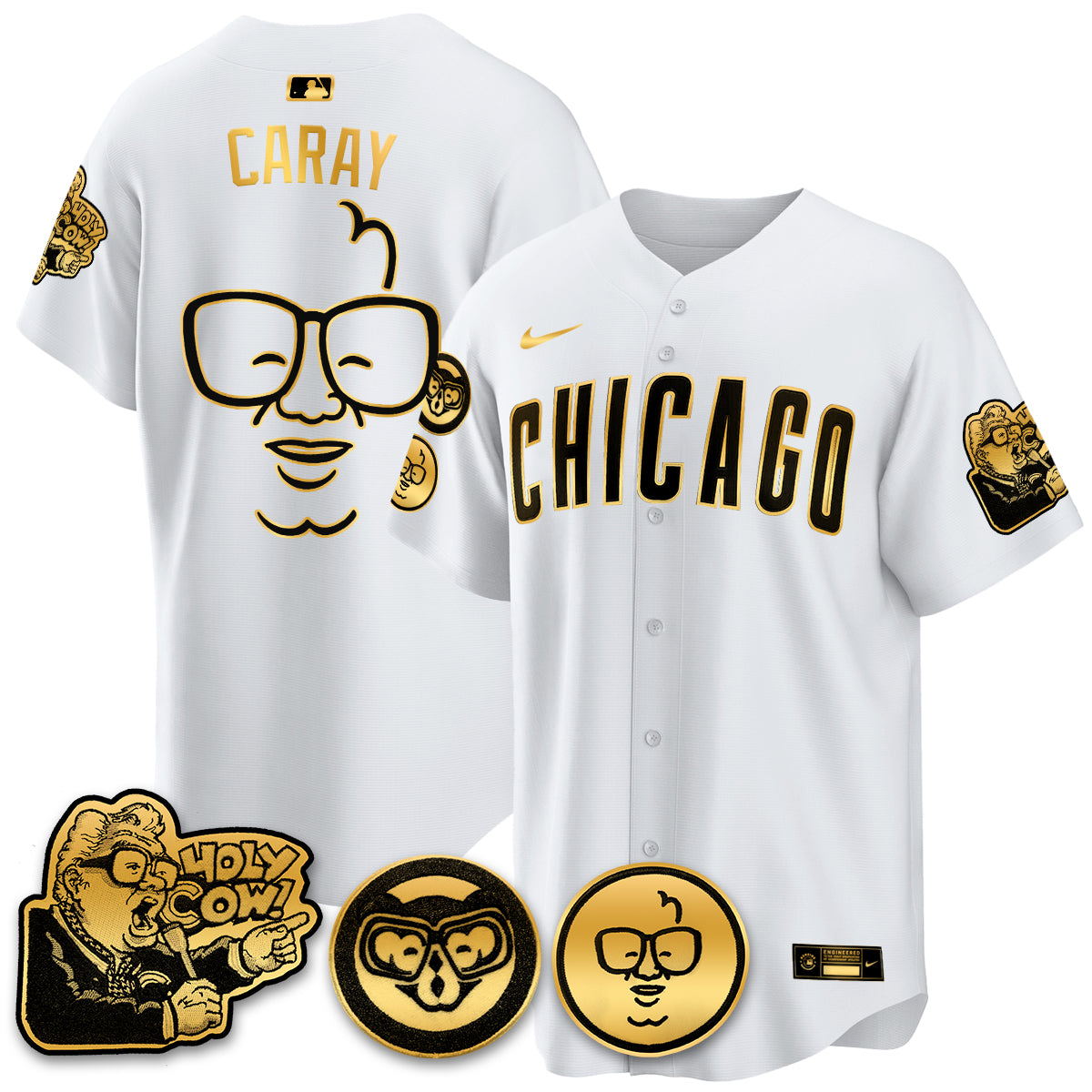 CHC Limited Jersey - Harry Caray "Holy Cow" Patch - Stitched