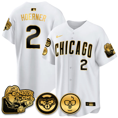 CHC Limited Jersey - Harry Caray "Holy Cow" Patch - Stitched