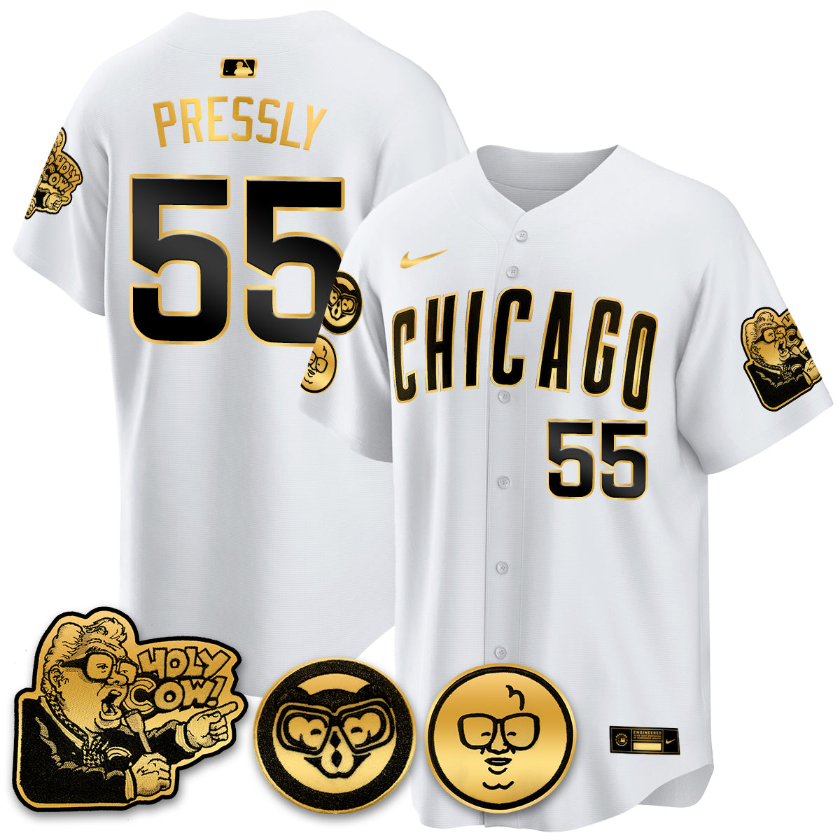 CHC Limited Jersey - Harry Caray "Holy Cow" Patch - Stitched