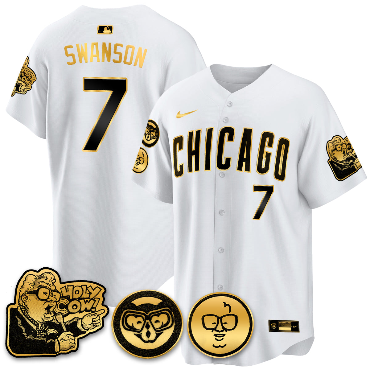CHC Limited Jersey - Harry Caray "Holy Cow" Patch - Stitched