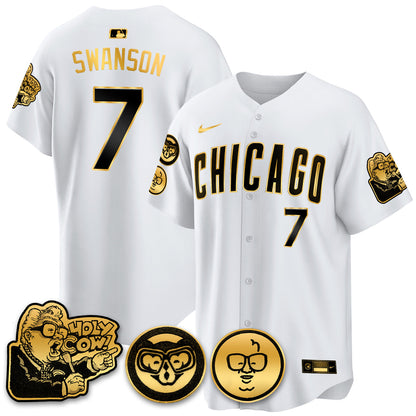 CHC Limited Jersey - Harry Caray "Holy Cow" Patch - Stitched