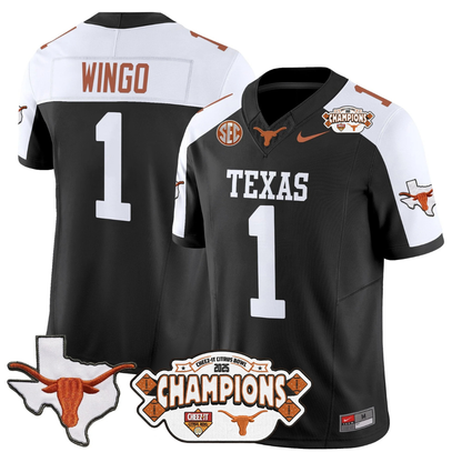 TEX 2025 State Map & Citrus Bowl Champions Patch Vapor Limited Jersey - All Stitched