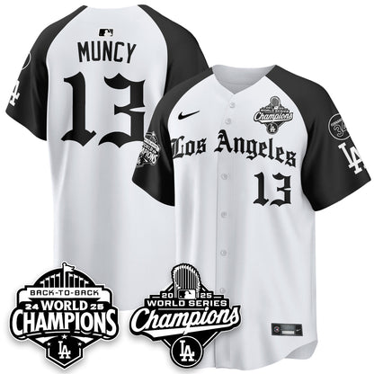 LAD 2025 World Series Champions Vapor Premier Limited Jersey - LA Gothic Edition - All Stitched N2