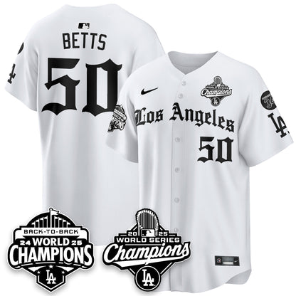 LAD 2025 World Series Champions Vapor Premier Limited Jersey - LA Gothic Edition - All Stitched N2
