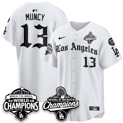 LAD 2025 World Series Champions Vapor Premier Limited Jersey - LA Gothic Edition - All Stitched N2