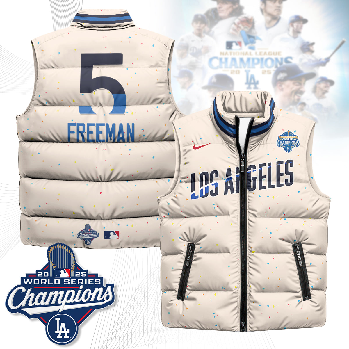 LAD 2025 Back To Back Champions Puffer Vest