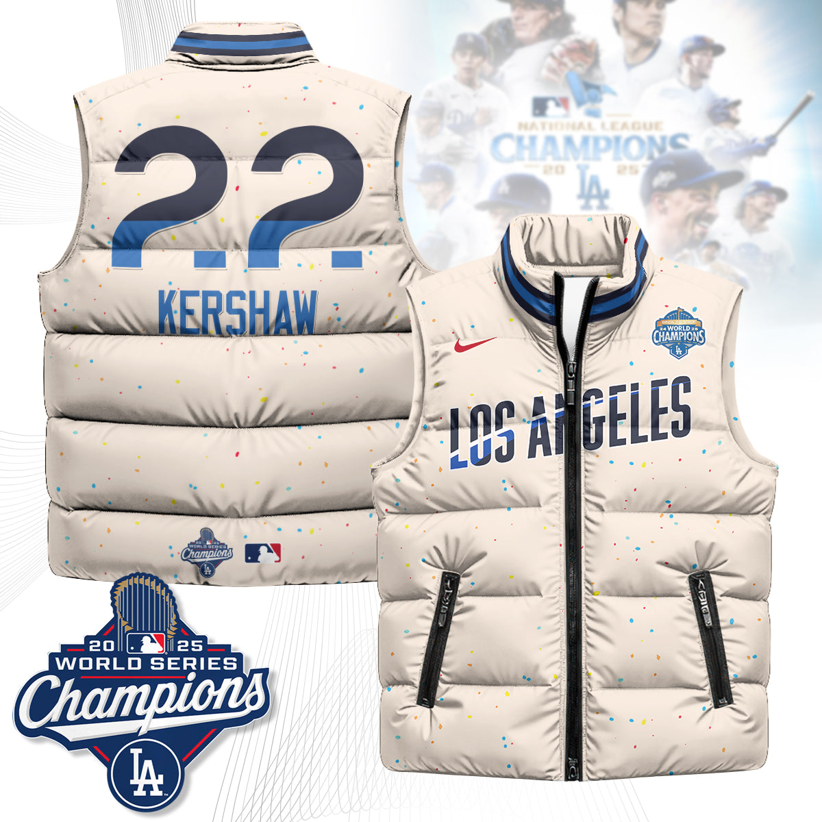 LAD 2025 Back To Back Champions Puffer Vest