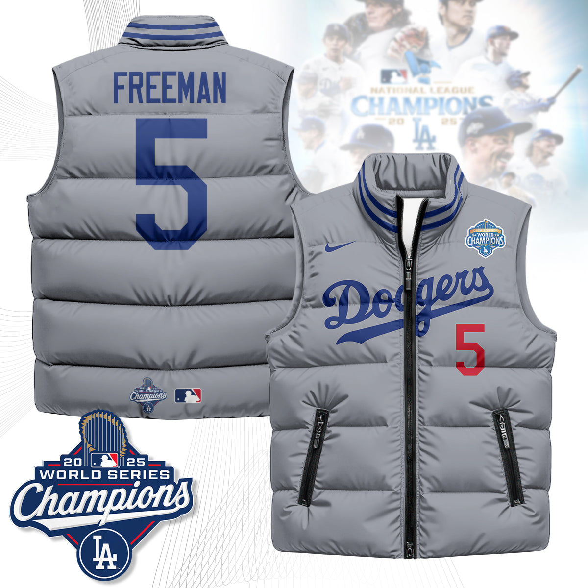 LAD 2025 Back To Back Champions Puffer Vest