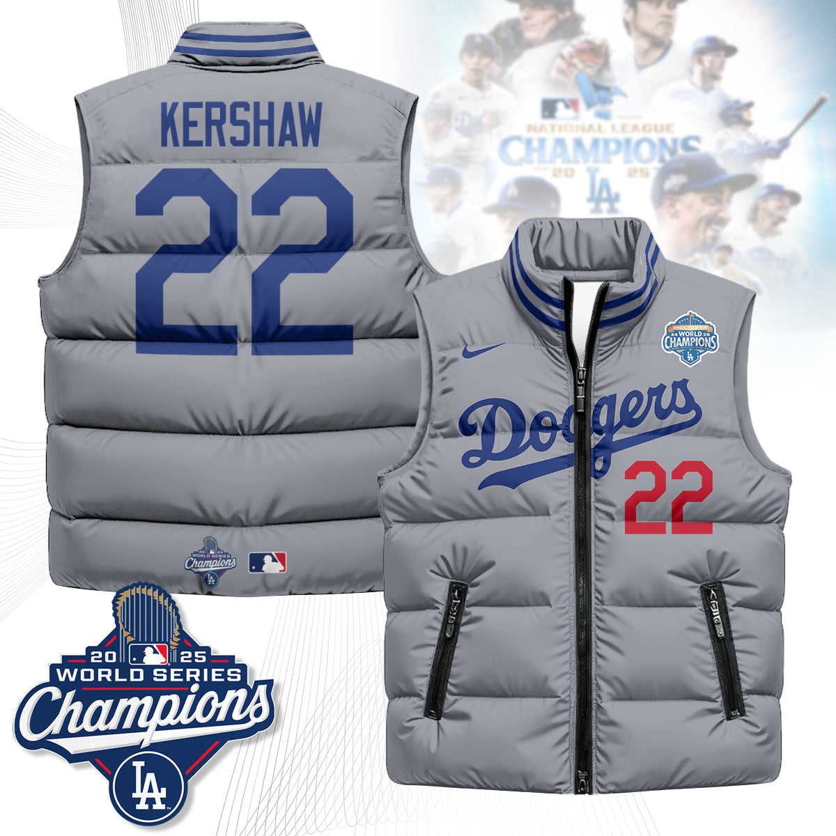 LAD 2025 Back To Back Champions Puffer Vest