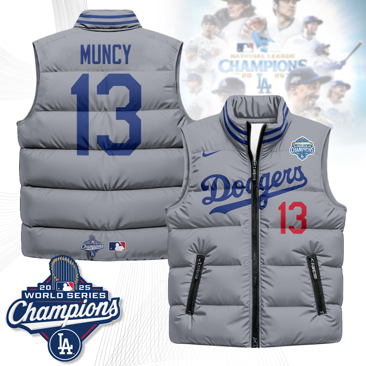 LAD 2025 Back To Back Champions Puffer Vest