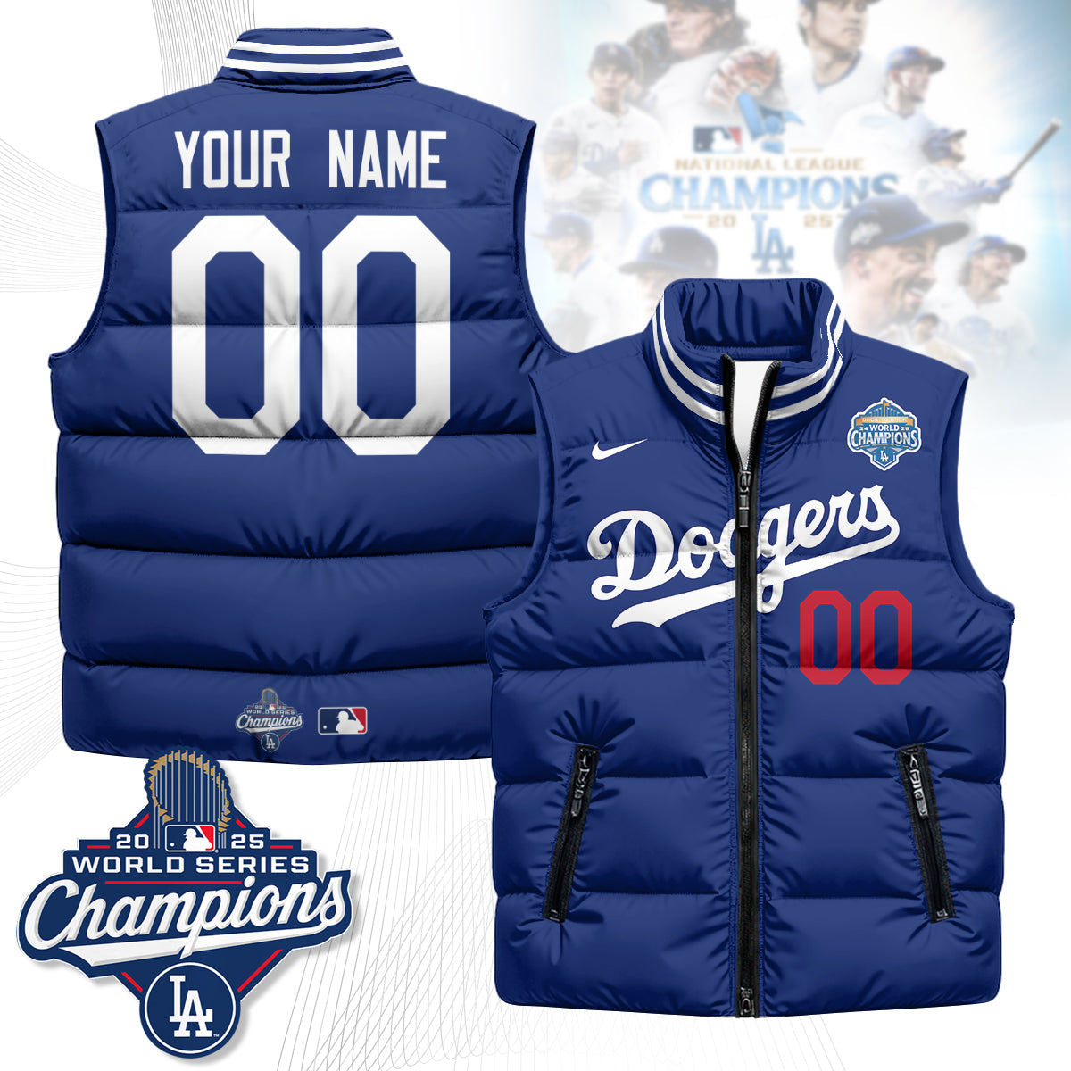 LAD 2025 Back To Back Champions Puffer Vest