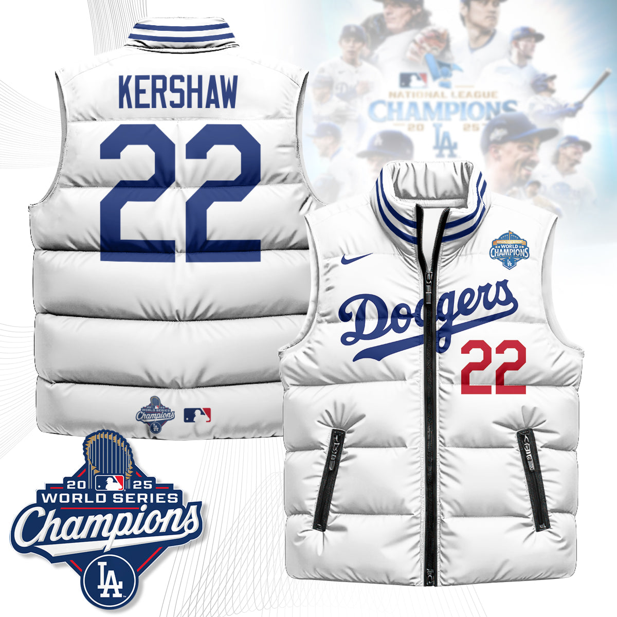 LAD 2025 Back To Back Champions Puffer Vest