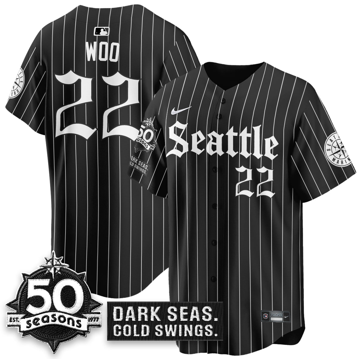 SEA 'Gothic Edition' Vapor Premier Limited Jersey - 50th Anniversary - All Stitched