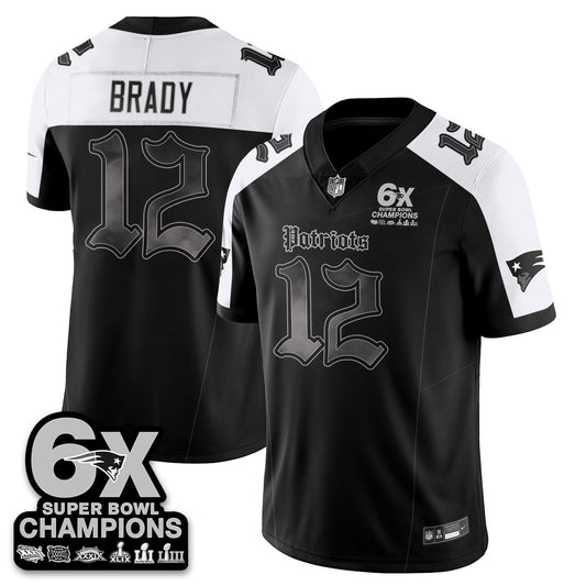 NE 'Dark Gothic' Vapor Limited Jersey - 6-Time Champions - Stitched
