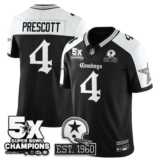 DAL 'Gothic 5-Time Champions Edition' Vapor Limited Jersey - Stitched