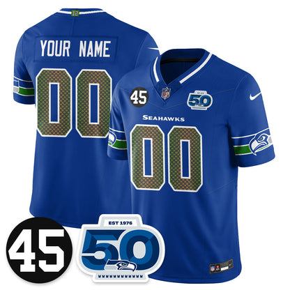 SEA Vapor Limited Custom Jersey - Honor Kenny Easley - All Stitched