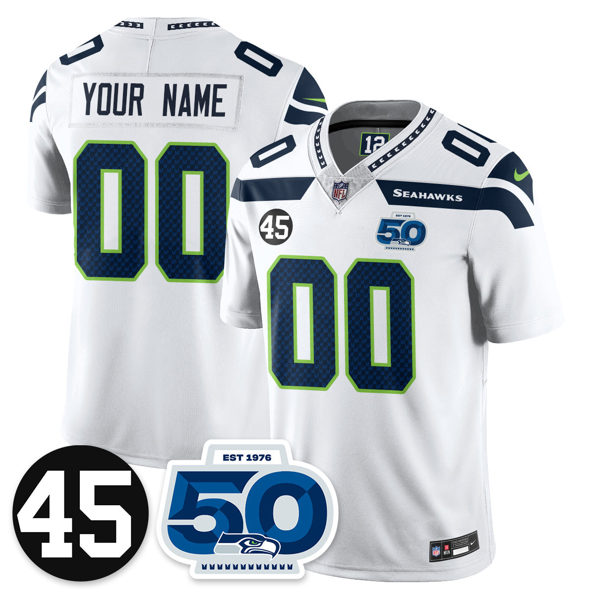 SEA Vapor Limited Jersey - Honor Kenny Easley - All Stitched